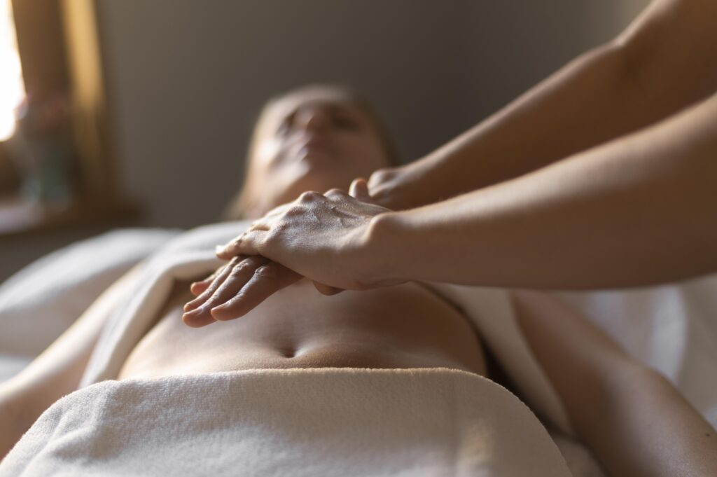 photo d'une séance de drainage lympathique - METCARE®