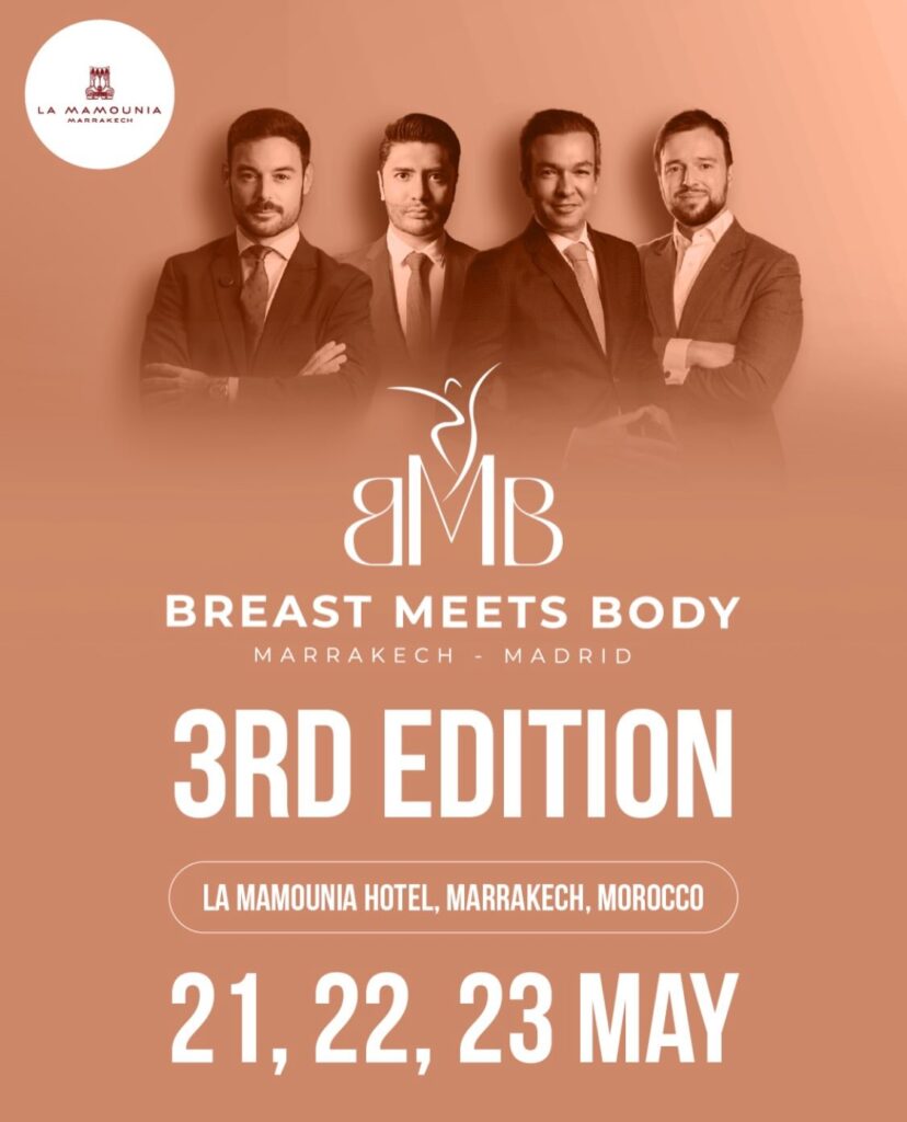 Affiche convention Breast Meets Body à Marrakech avec METCARE®