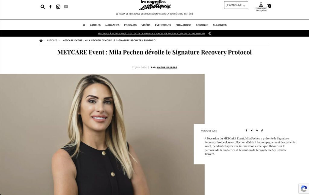 Extrait article METCARE® x Les Nouvelles Esthétiques