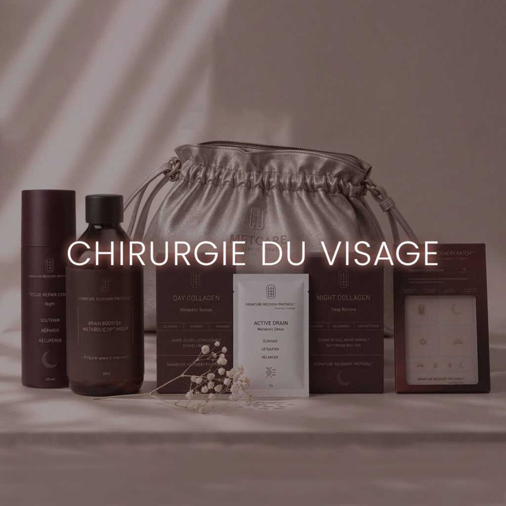 Visuel du pack pré et post-opératoire Face Recovery par METCARE